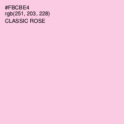 #FBCBE4 - Classic Rose Color Image